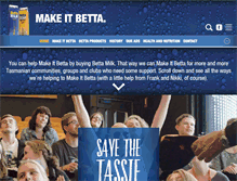 Tablet Screenshot of bettamilk.com.au